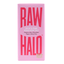 Load image into Gallery viewer, Raw Halo Artisan Raw Chocolate – Mylk &amp; Pink Salt 70g
