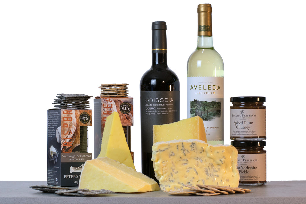 great taste aware cheese and wine hamper UK
