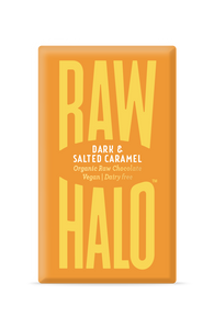 Raw Halo Artisan Raw Chocolate – Dark & Salted Caramel